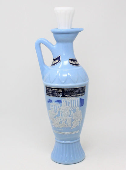 Decanter with Stopper, Jim Beam, Blue & White, Greek Philosophers, Vintage Barware