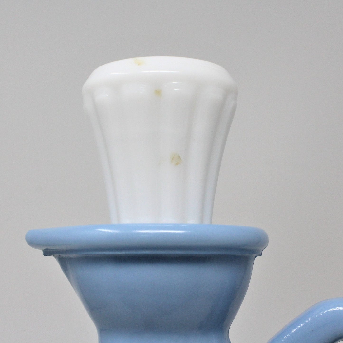 Decanter with Stopper, Jim Beam, Blue & White, Greek Philosophers, Vintage Barware