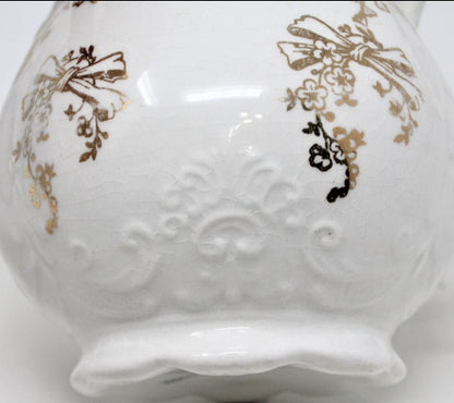 Shaving Mug, Homer Laughlin, Gold Floral H1700, Antique