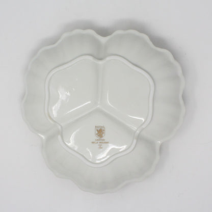Candy Dish, Divided with Handle, Royal Limited, Holly Holiday, Vintage, SOLD
