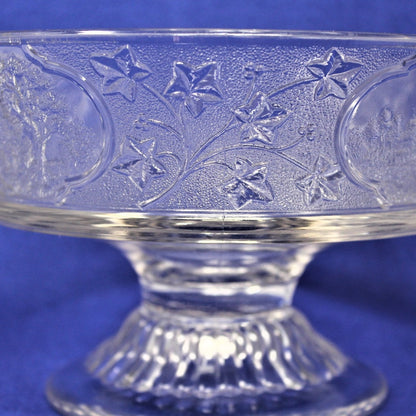 Compote / Footed Bowl, Burlington Glass Works, Canadian Pattern, Antique