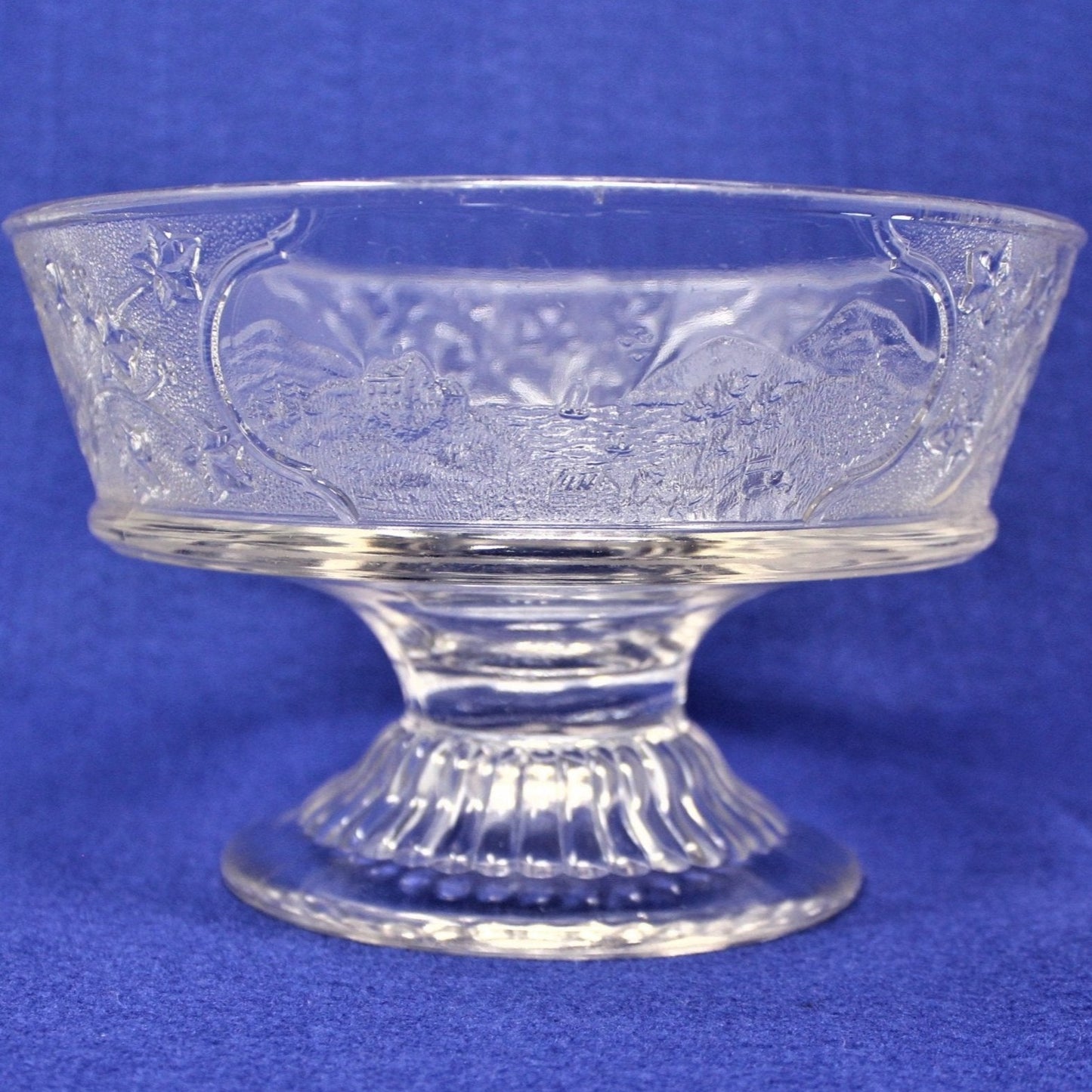 Compote / Footed Bowl, Burlington Glass Works, Canadian Pattern, Antique