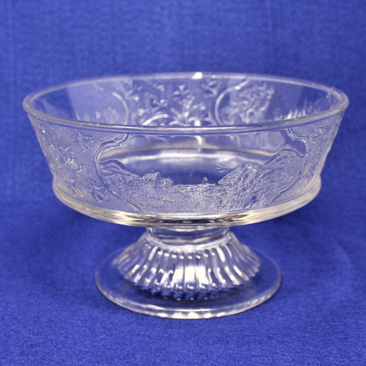 Compote / Footed Bowl, Burlington Glass Works, Canadian Pattern, Antique