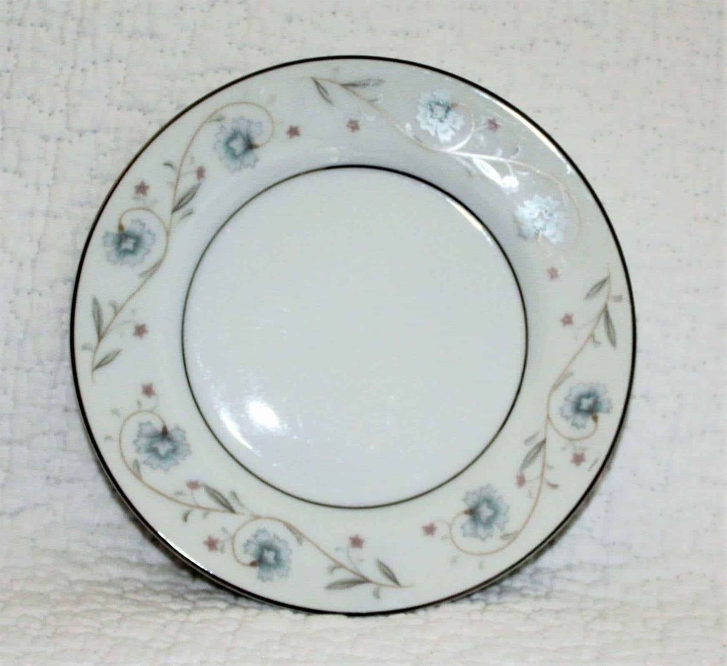 Bread & Butter Plates, Fine China of Japan, English Garden, Set of 4, Vintage