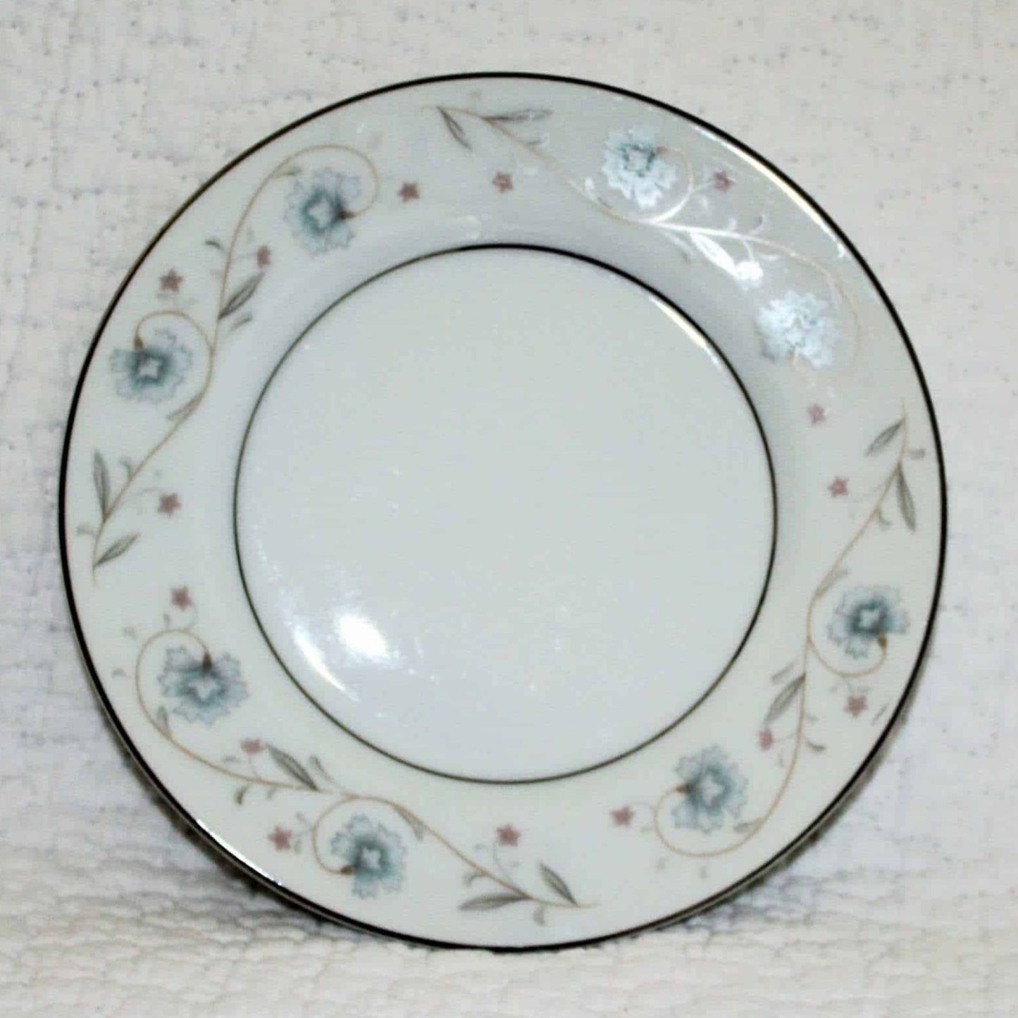 Bread & Butter Plates, Fine China of Japan, English Garden, Set of 4, Vintage