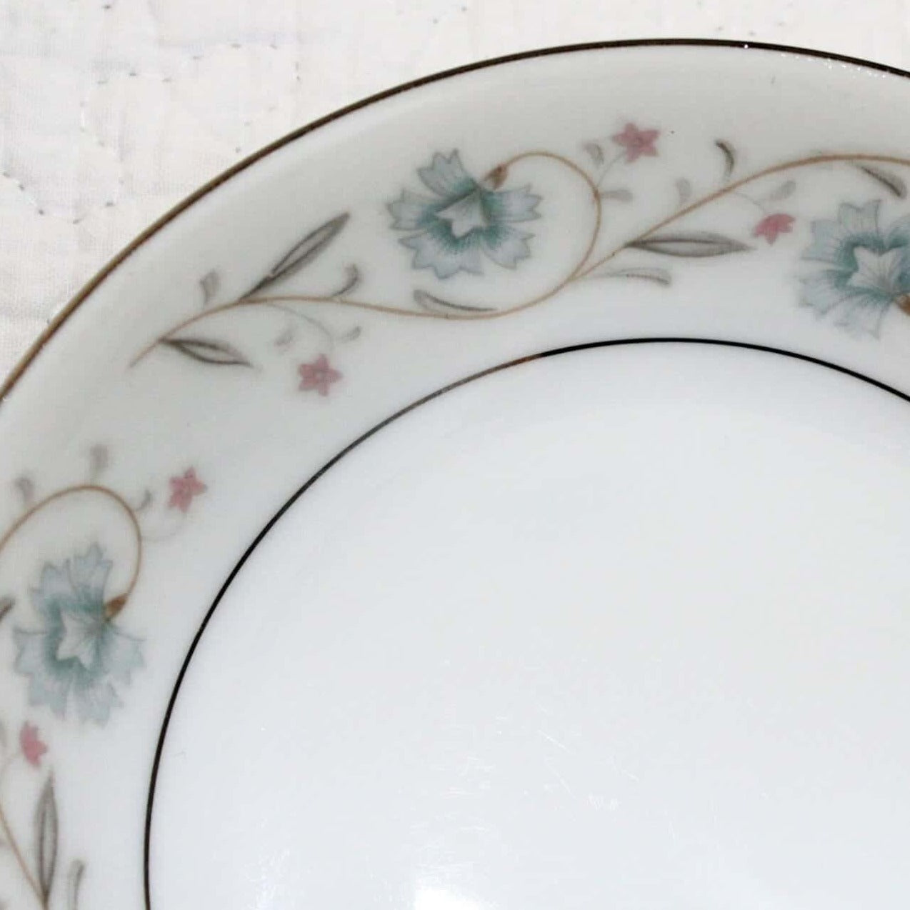 Fruit / Dessert Bowls, Fine China of Japan, English Garden, Set of 5, Vintage