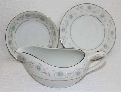 Bread & Butter Plates, Fine China of Japan, English Garden, Set of 4, Vintage