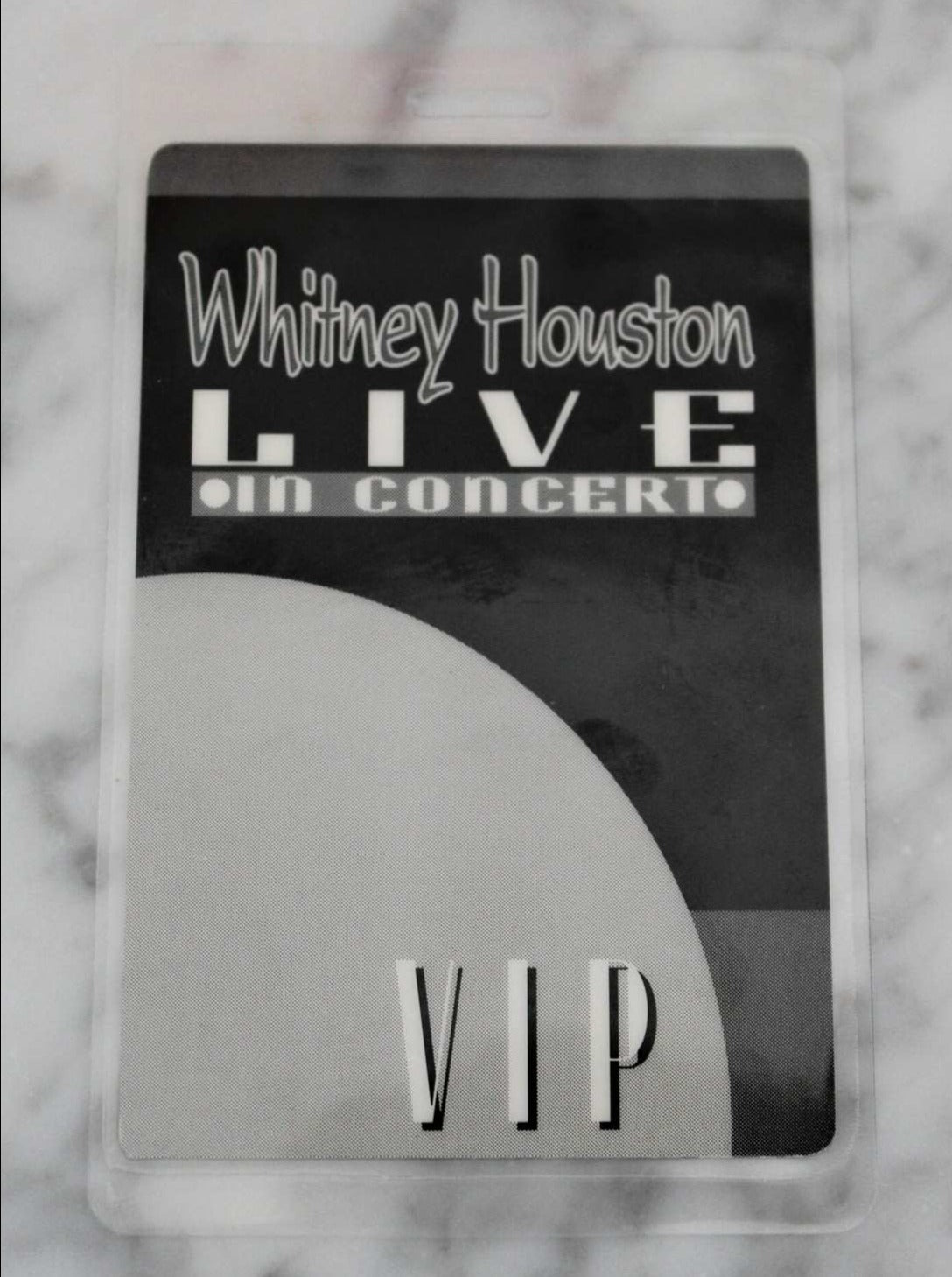 Backstage Pass, Whitney Houston, The Bodyguard Concert, 1993 Radio City, VIP