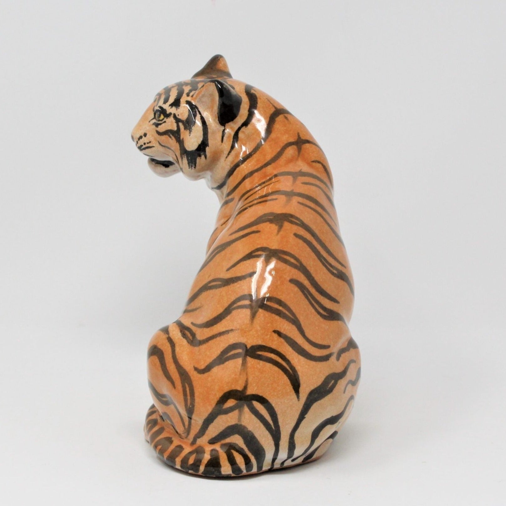 Large Vintage Italian Ceramic Tiger, 1970s