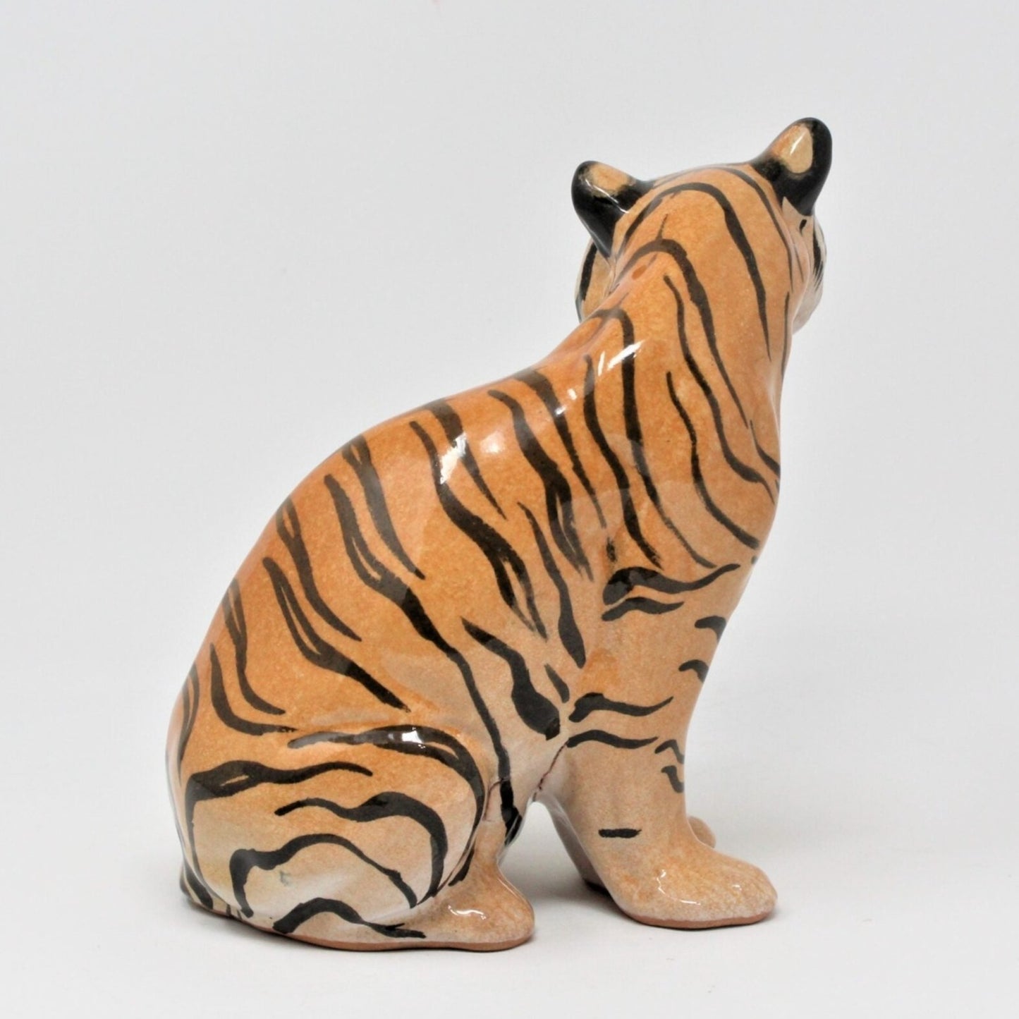 Sculpture, Tiger, Italian Terracotta, Vintage, SOLD
