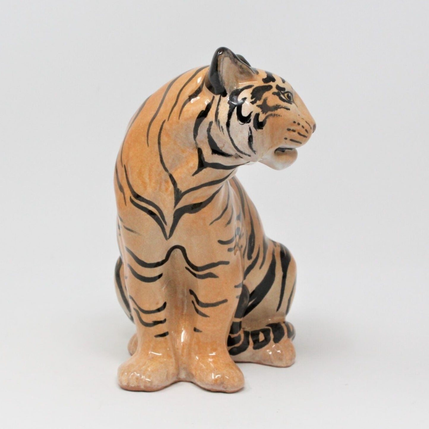 Sculpture, Tiger, Italian Terracotta, Vintage, SOLD