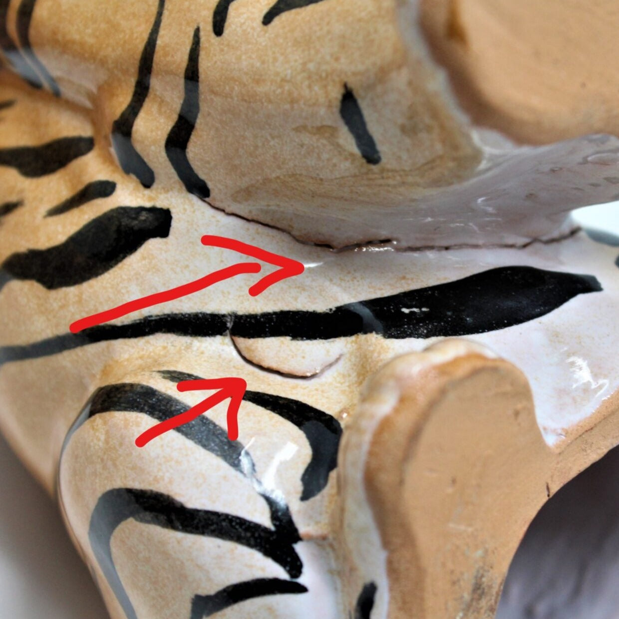 Sculpture, Tiger, Italian Terracotta, Vintage, SOLD
