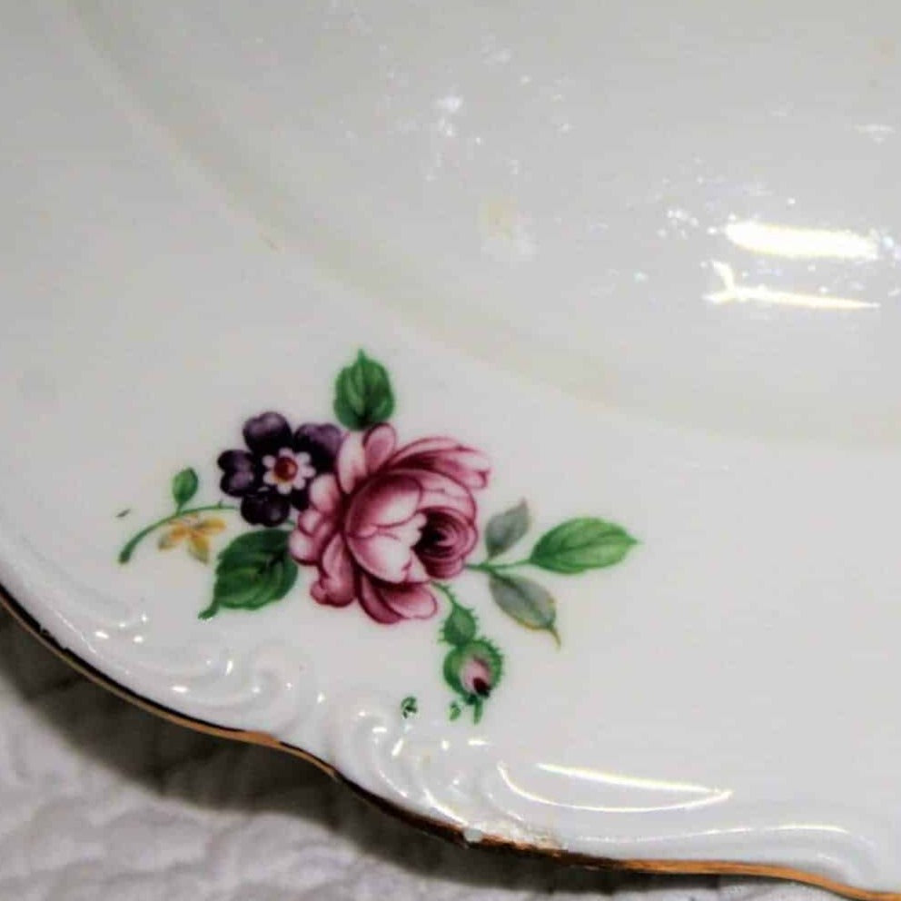 Dinner Plate, Winterling Bavaria, Pink Roses, Germany, Vintage