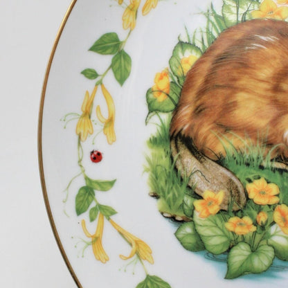 Decorative Plate, Royal Cornwall, Woodland Babies, Just Learning, Vintage