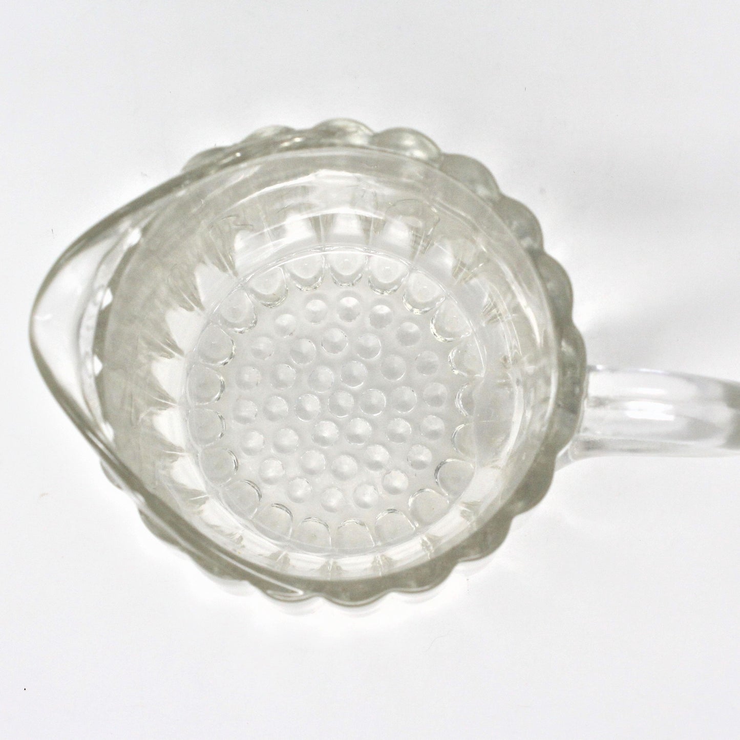 Milk Pitcher, Jeannette Glass, National, Depression Glass Vintage