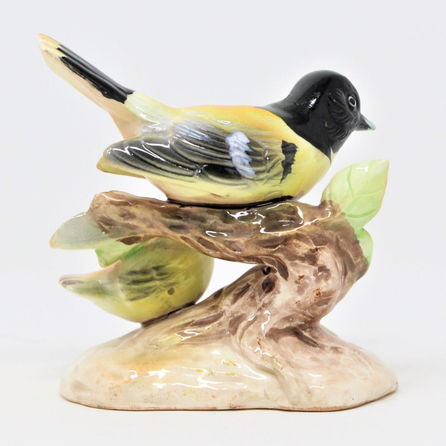 Figurine, Arnart, Oriole with Chick, Hand Painted, Vintage