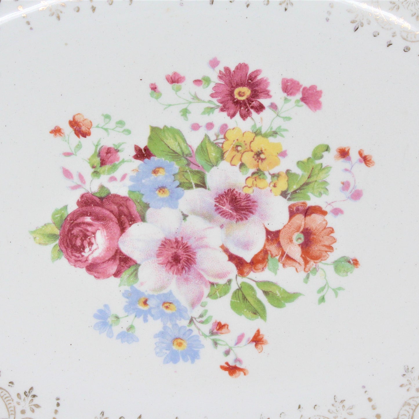 Serving Platter, Royal Monarch, Floral RMH5, Gold Filigree, Vintage