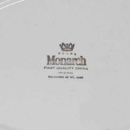 Serving Platter, Royal Monarch, Floral RMH5, Gold Filigree, Vintage
