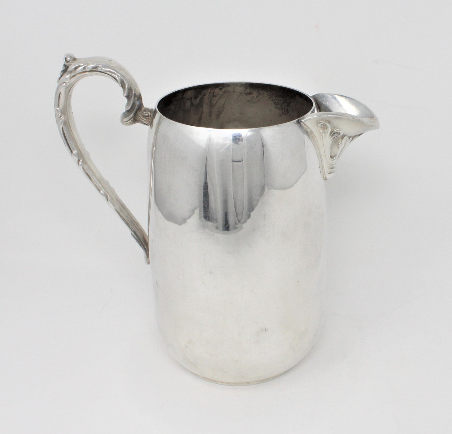 Pitcher, Sheridan, Water Pitcher w/Ice Lip, Silverplate, Vintage