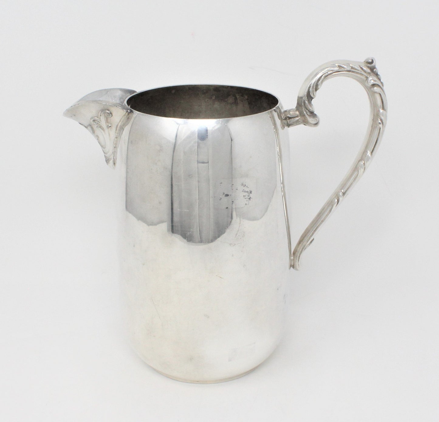 Pitcher, Sheridan, Water Pitcher w/Ice Lip, Silverplate, Vintage