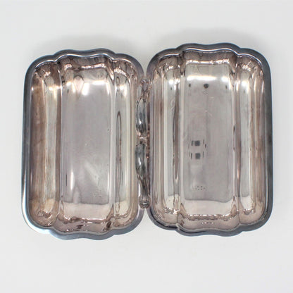 Divided Relish Dish, Poole Silver, Bristol Silverplate 104, Vintage