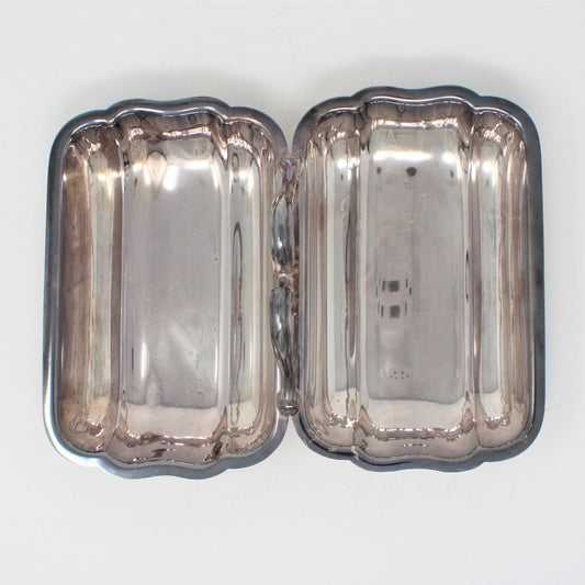 Divided Relish Dish, Poole Silver, Bristol Silverplate 104, Vintage