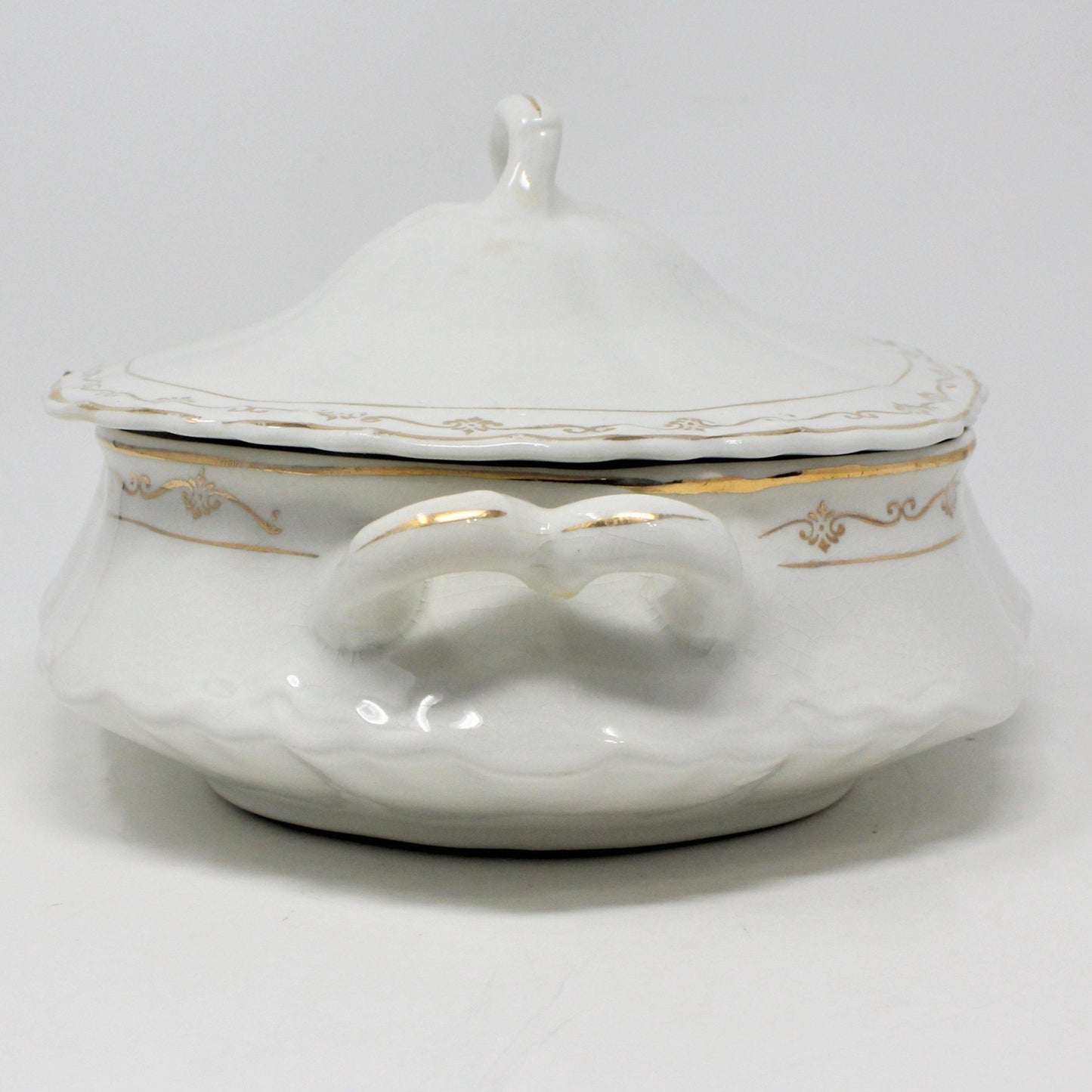 Covered Vegetable Bowl, Clinchfield SPI, Antique, 1920's