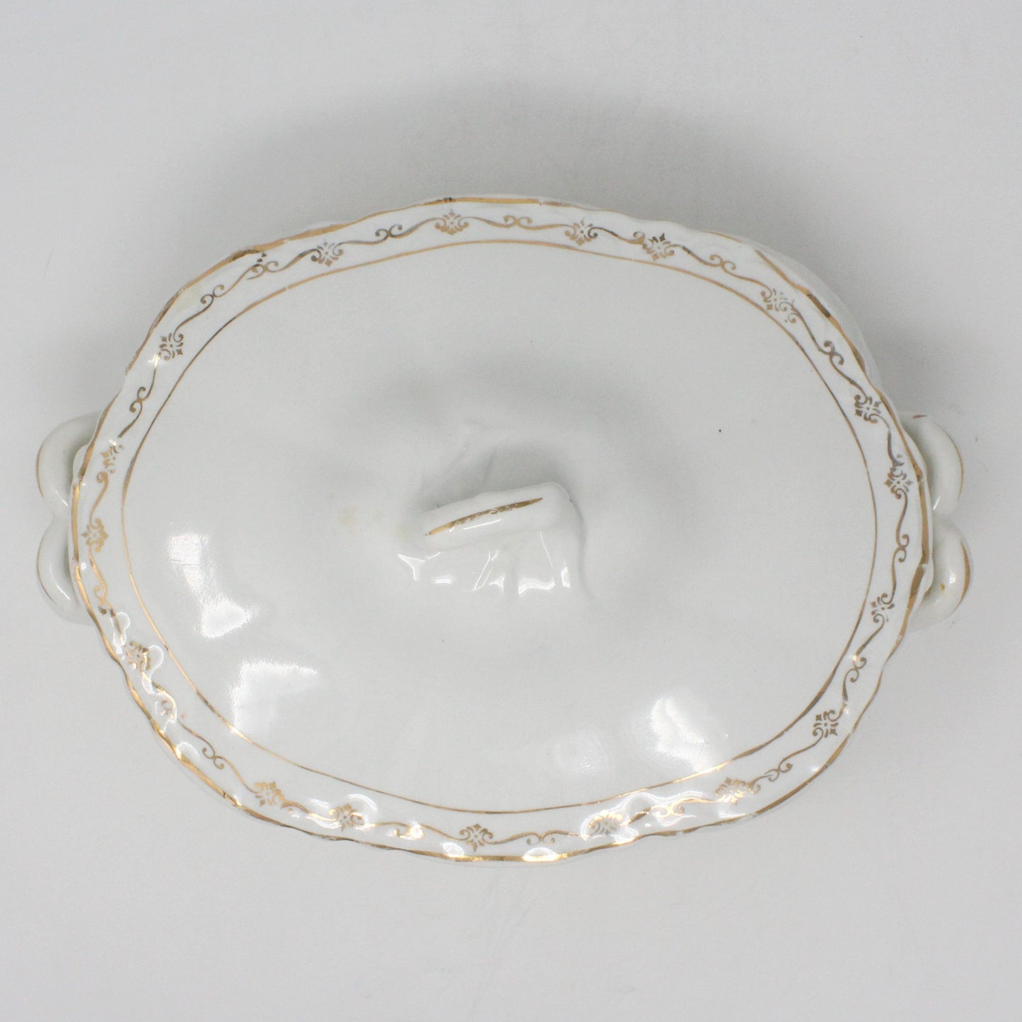 Covered Vegetable Bowl, Clinchfield SPI, Antique, 1920's