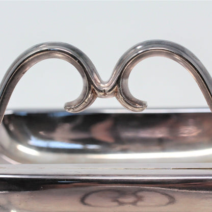 Divided Relish Dish, Poole Silver, Bristol Silverplate 104, Vintage