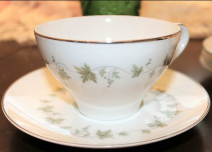 Teacup and Saucer, Noritake, Lexington, Set of 4, Japan, Vintage