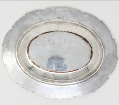 Bowl, EG Webster & Son, Grape Vines, Oval, Antique