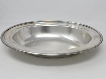 Serving Dish with Lid, National Silver Co 1205, Oval Silverplate Vintage