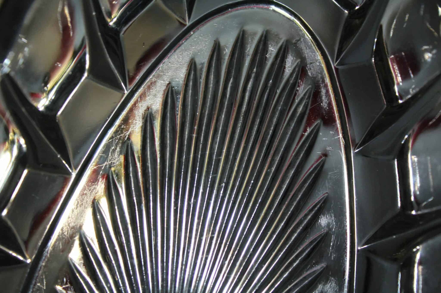 Relish Dish, Starburst Center, Glass, Vintage