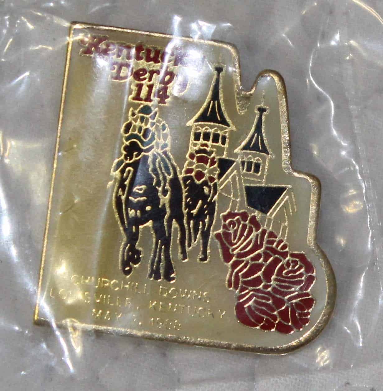 Pin, Kentucky Derby 114th Commemorative Churchill Downs, Vintage