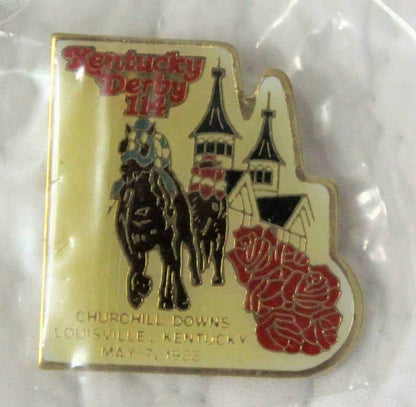 Pin, Kentucky Derby 114th Commemorative Churchill Downs, Vintage