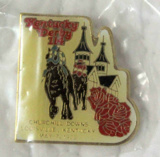 Pin, Kentucky Derby 114th Commemorative Churchill Downs, Vintage