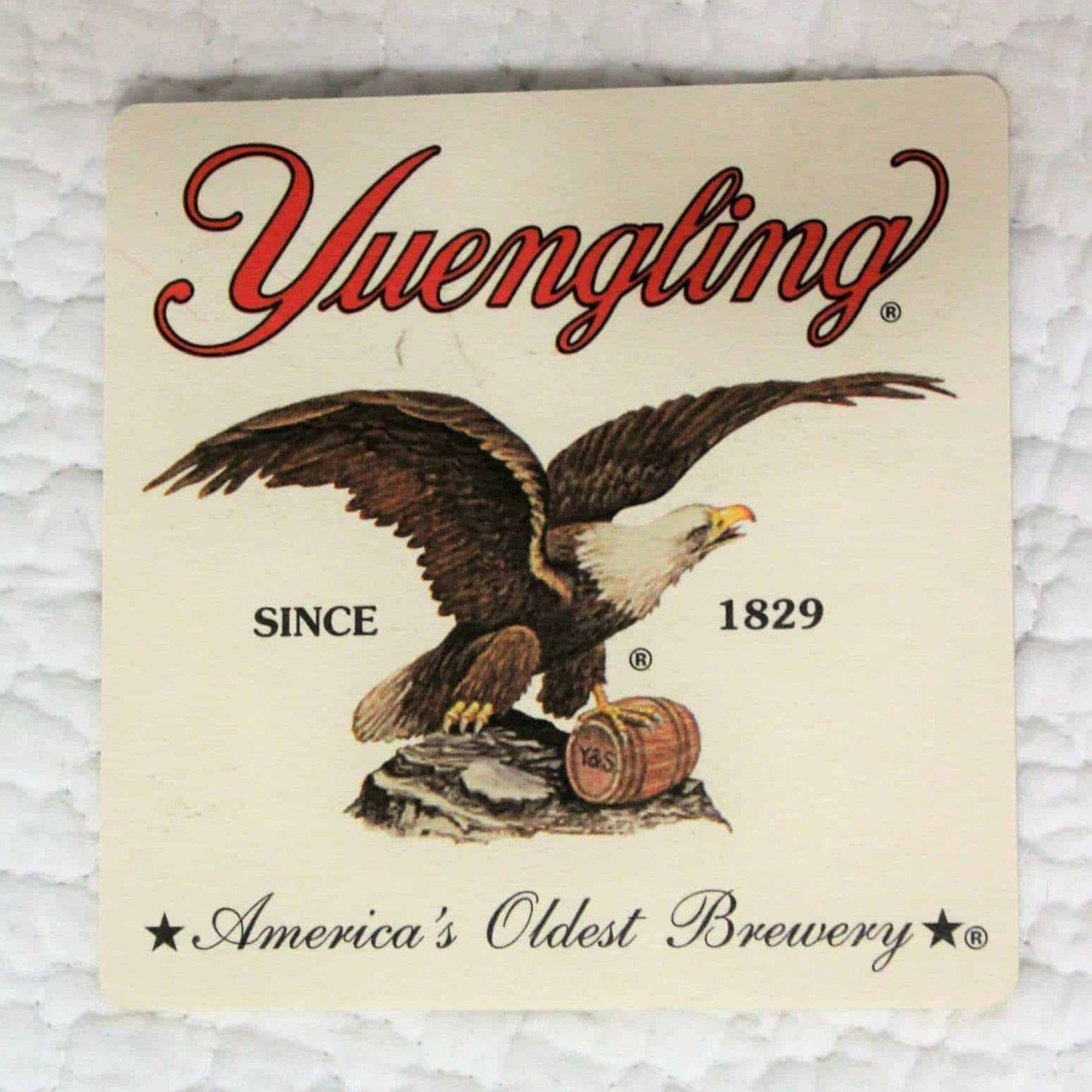 Coasters, Yuengling Beer, Brewery Eagle Logo, Set of 8, Vintage NOS