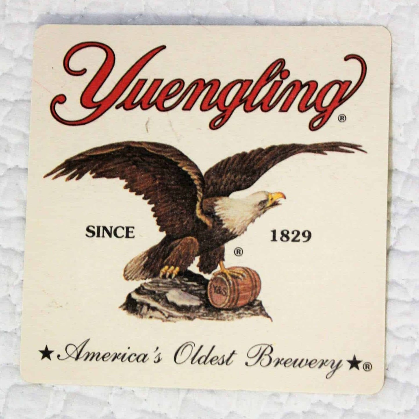 Coasters, Yuengling Beer, Brewery Eagle Logo, Set of 8, Vintage NOS