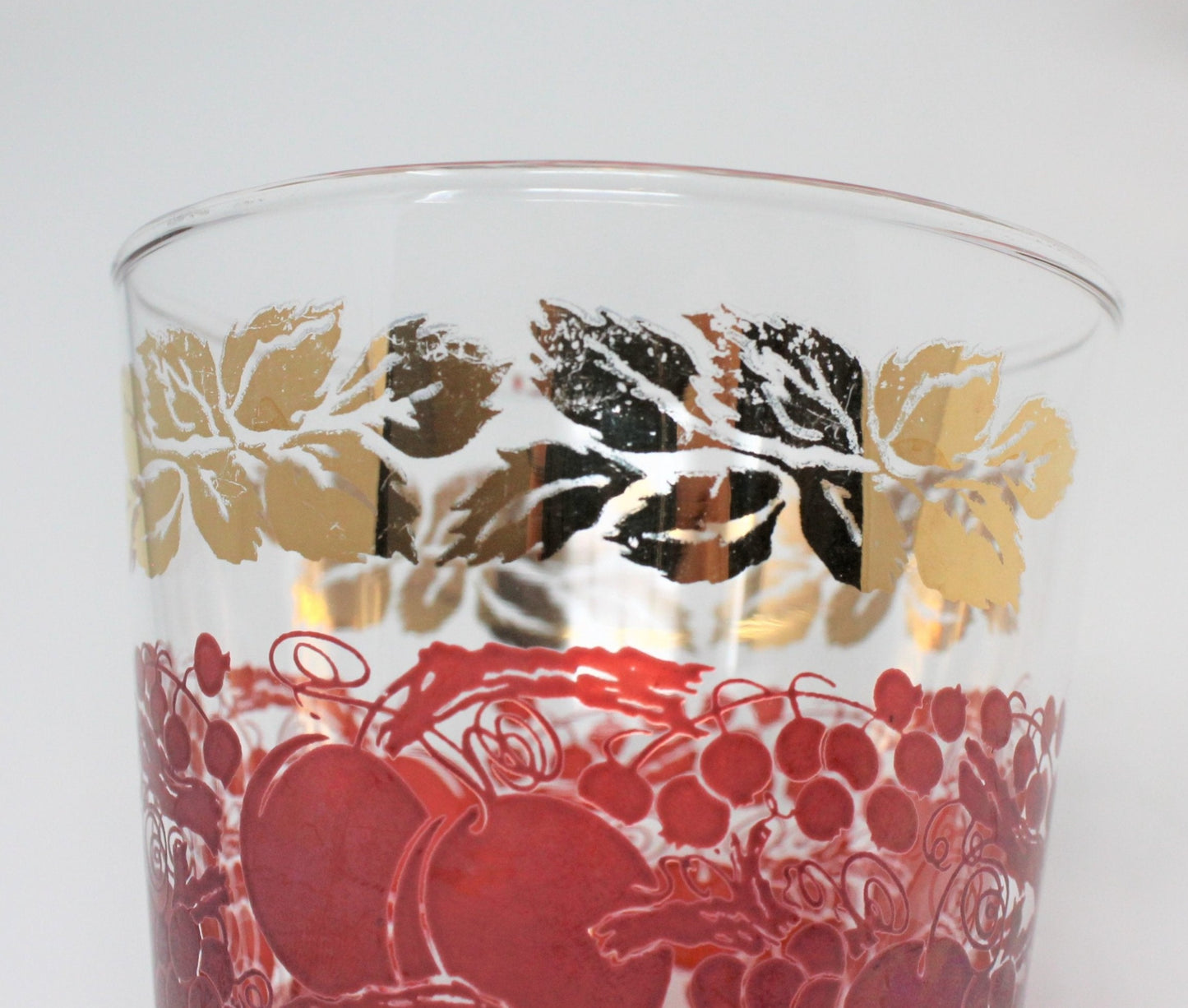 Glasses, Whiskey Neat, Luminarc Verrerie D'Arques, Red Fruits, Set of 3, France, Vintage