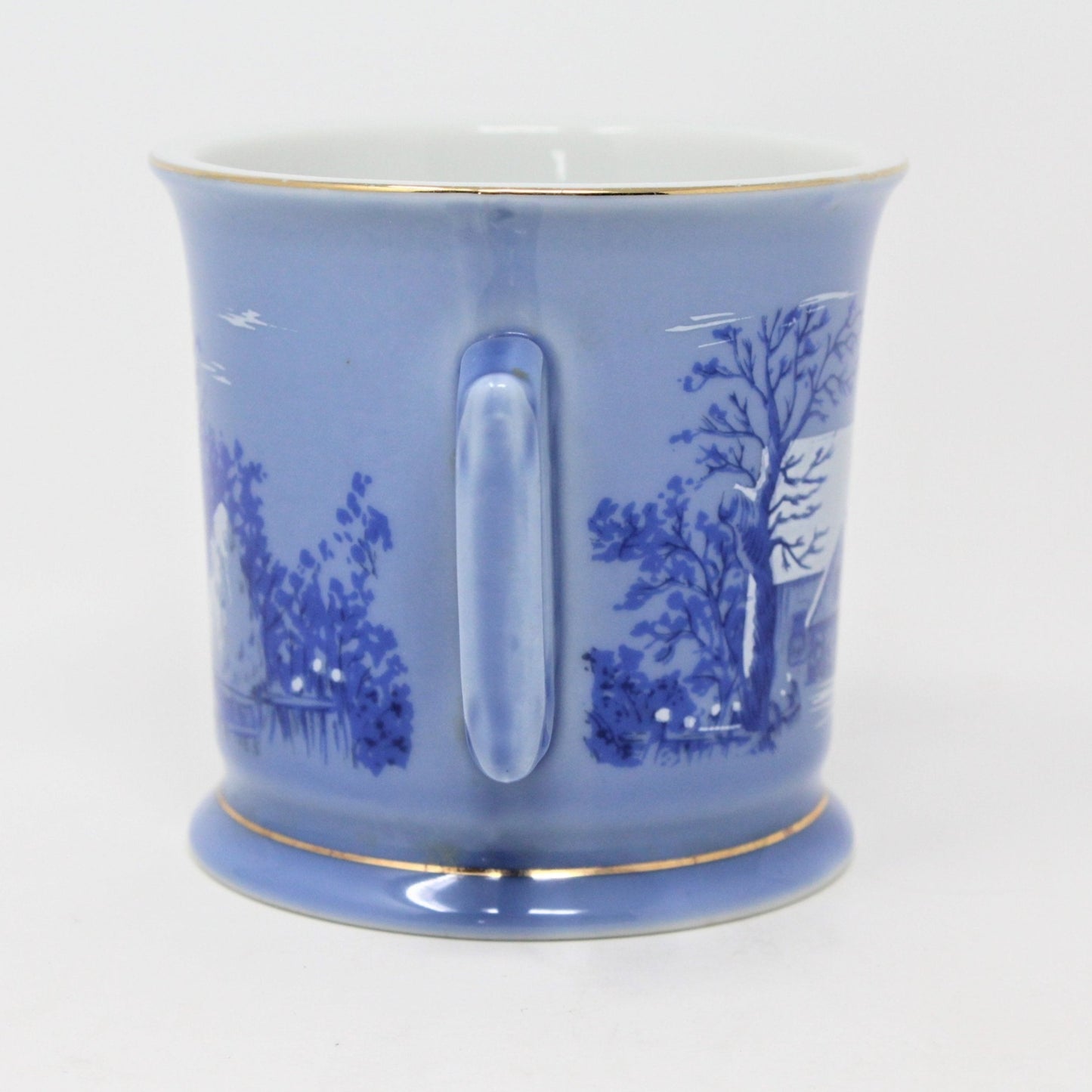 Shaving Mug, Currier & Ives, The Farmer's Home In Winter, Vintage