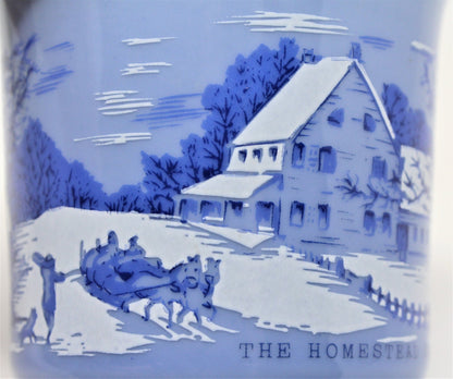 Shaving Mug, Currier & Ives, The Homestead In Winter, Vintage