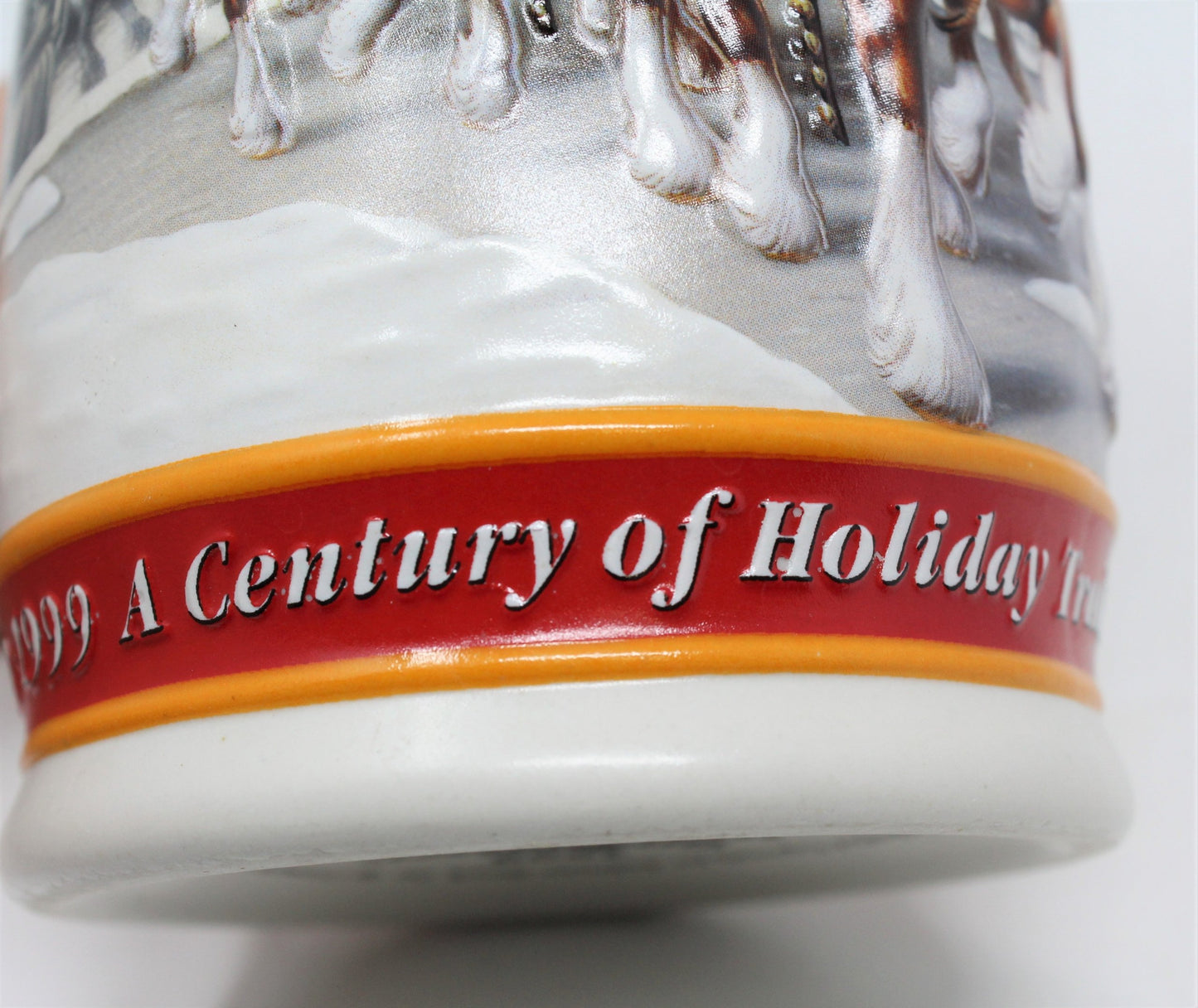 Beer Stein, Budweiser 100th Anniversary Holiday, A Century of Tradition 1999