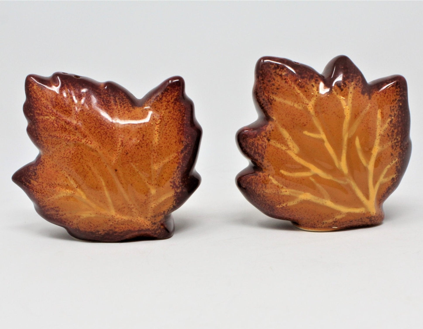 Salt and Pepper Shakers, Better Homes & Garden, Harvest Heritage, Leaves, Ceramic