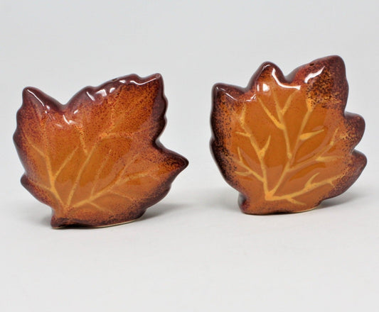 Salt and Pepper Shakers, Better Homes & Garden, Harvest Heritage, Leaves, Ceramic