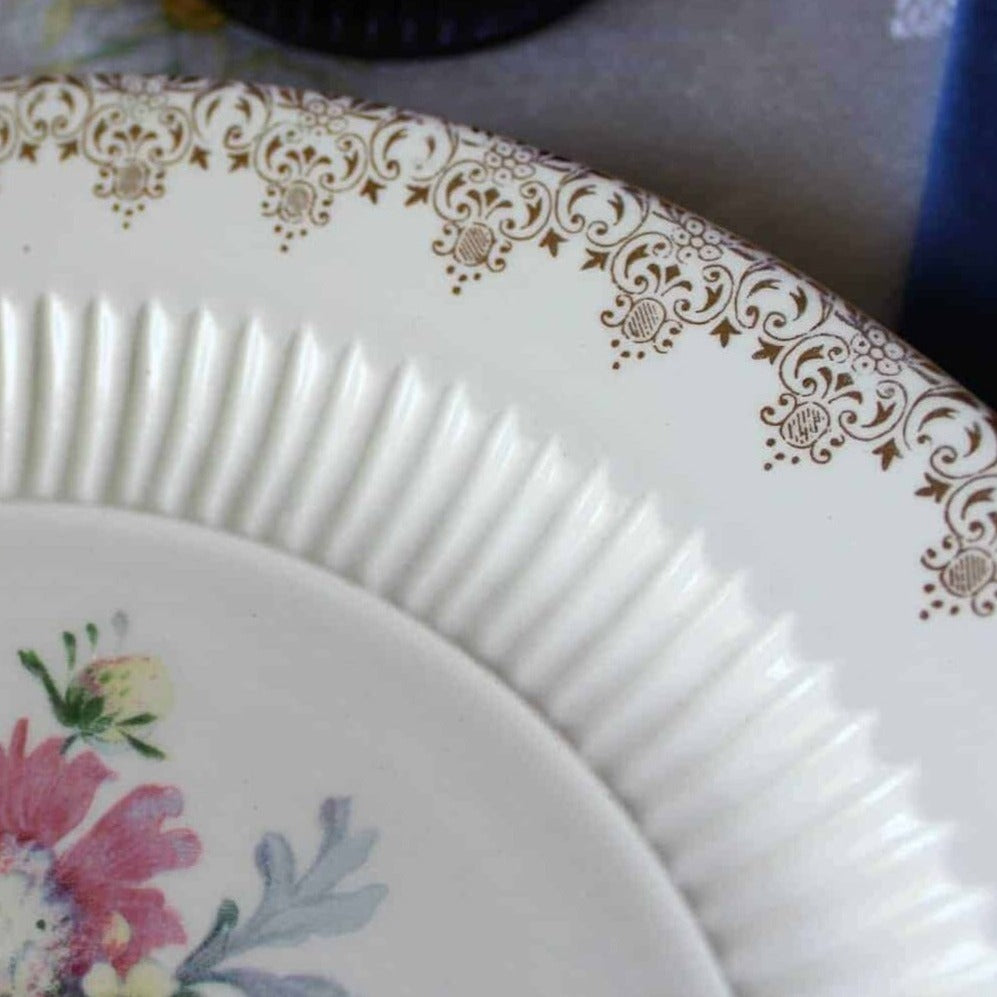 Luncheon Plates, RC Royal China, Heritage, Set of 4, Vintage, SOLD