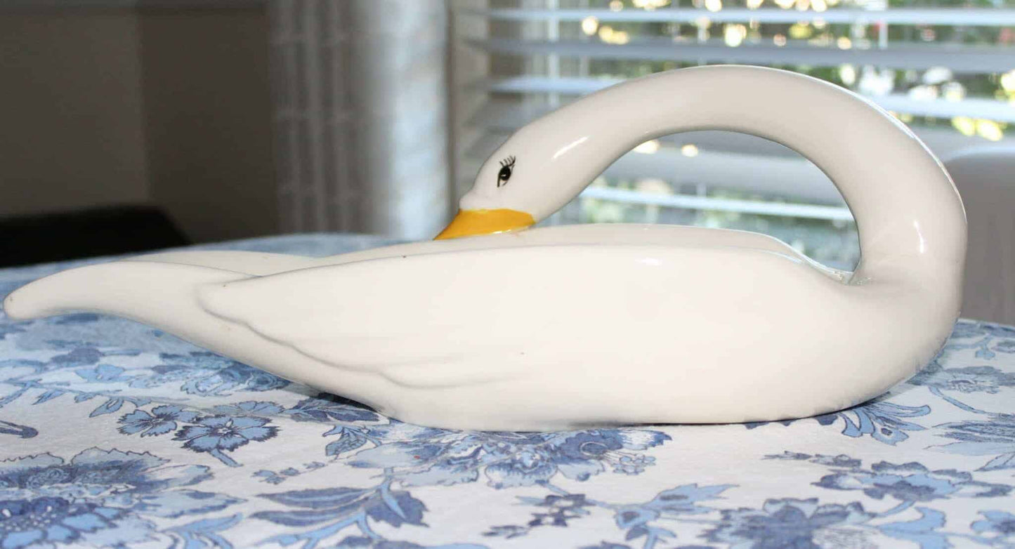Decorative Swan, Large Ceramic, Unique, Vintage