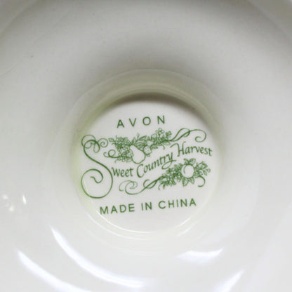 Mugs, Avon, Sweet Country Harvest, Set of 4, Pedestal, Vintage
