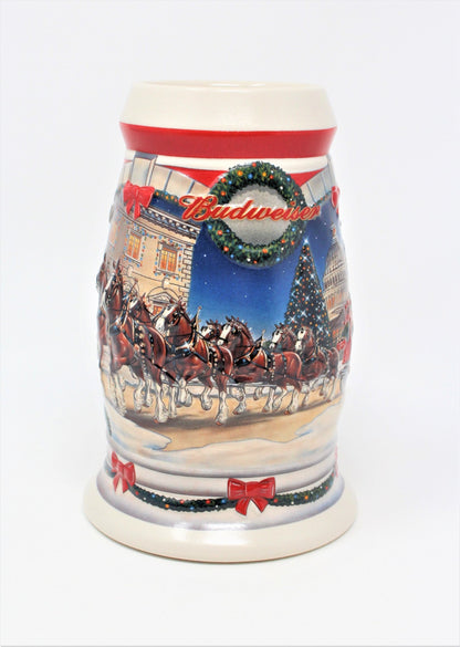 Beer Stein, Budweiser Commemorative Holiday at Capital Collectible, 2001