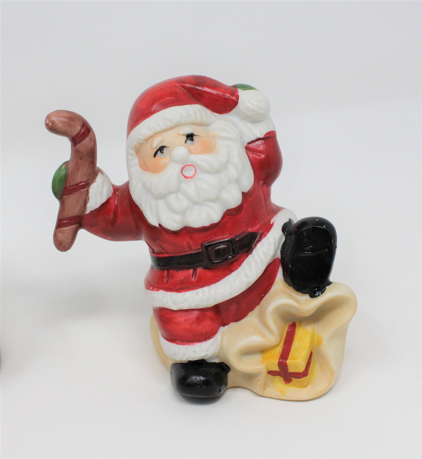 Figurine, ArtMark, Here Comes Santa, Set of 3, Vintage in Box