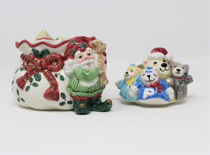 Trinket Box, Fitz and Floyd, Holiday Elf Collection, Porcelain, 2003